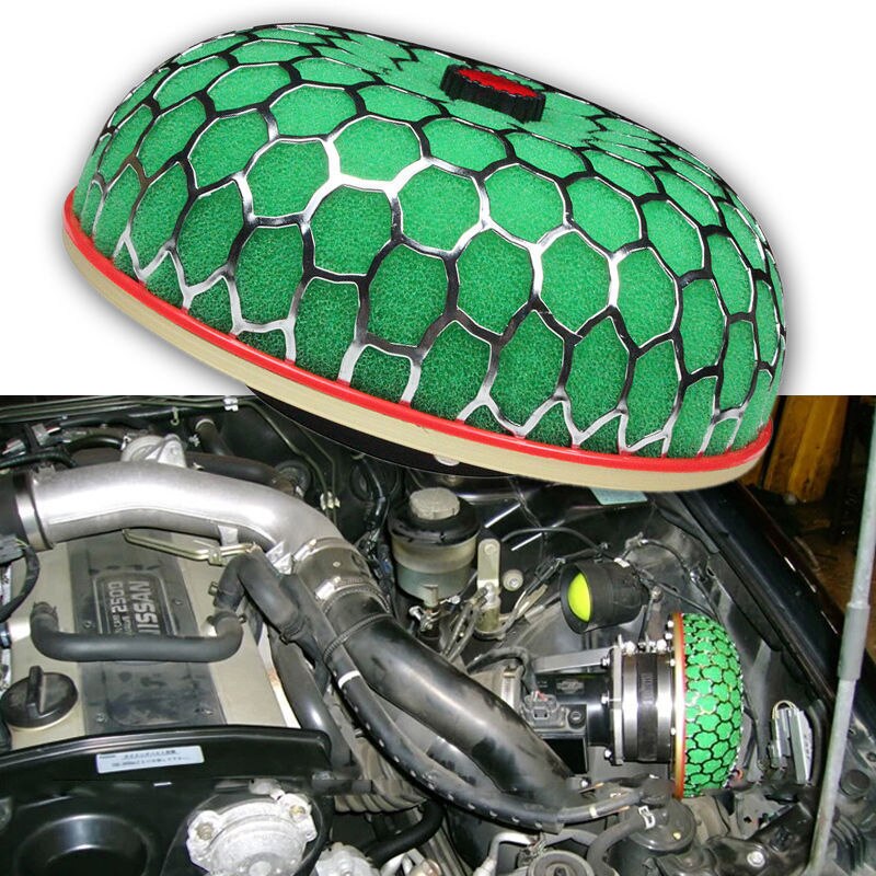 High HKS Super Power Air Filter Flow 100mm Intake Reloaded Cleaner Universal - YYC Car Accessories