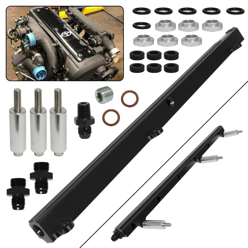 High Flow Injector Fuel Rail For Toyota Soarer Supra MK III Crown 1JZ 1JZGTE 2.5L Engine 1986-1992 Black/Blue/Purple - YYC Car Accessories