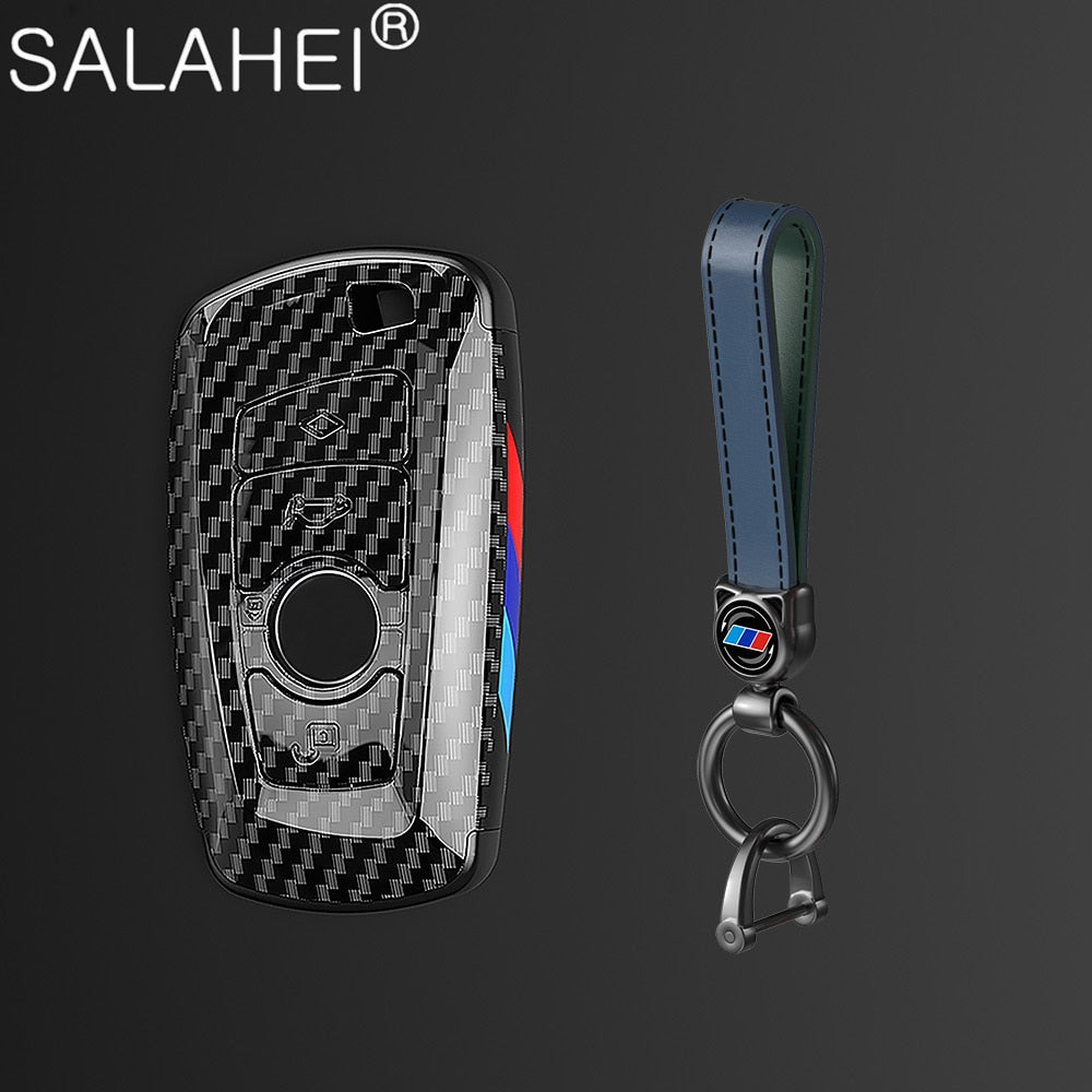 Carbon Fibre Car Key Cover Case Shell For BMW F30 F20 F10 F18 F22 F01 X3 X4 F06 F02 M3 M5 Car Keychain Auto Styling Accessories - YYC Car Accessories