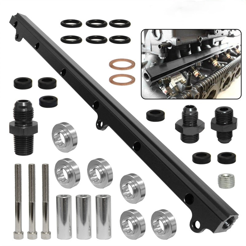 High Flow Injector Fuel Rail For Toyota Soarer Supra MK III Crown 1JZ 1JZGTE 2.5L Engine 1986-1992 Black/Blue/Purple - YYC Car Accessories