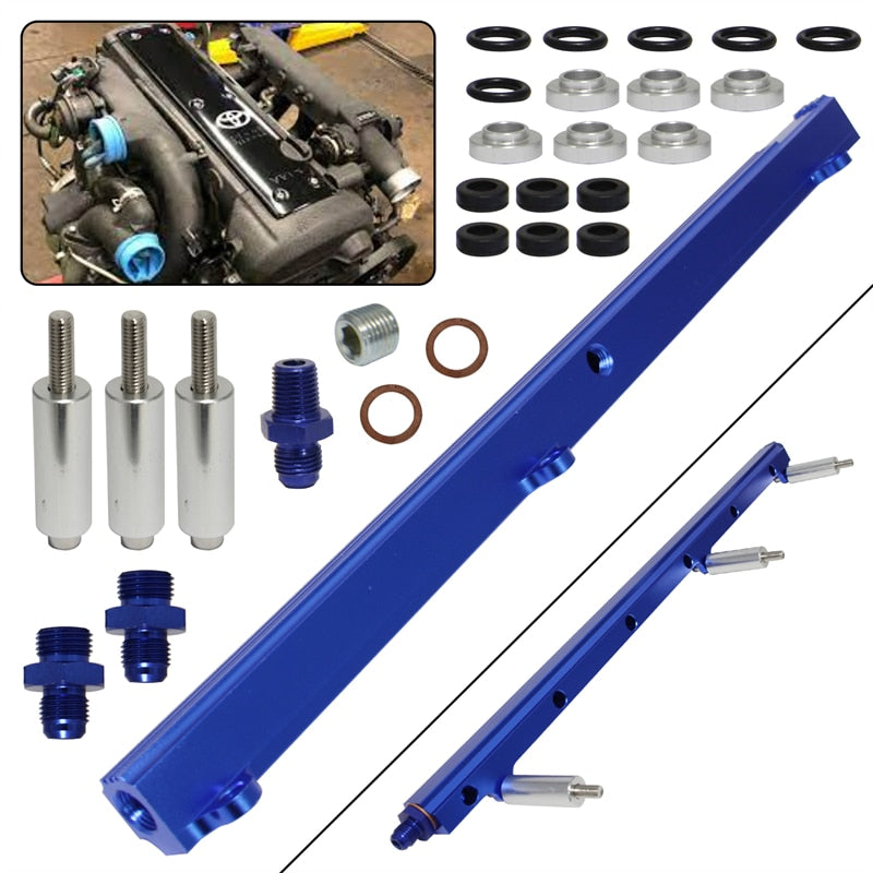 High Flow Injector Fuel Rail For Toyota Soarer Supra MK III Crown 1JZ 1JZGTE 2.5L Engine 1986-1992 Black/Blue/Purple - YYC Car Accessories