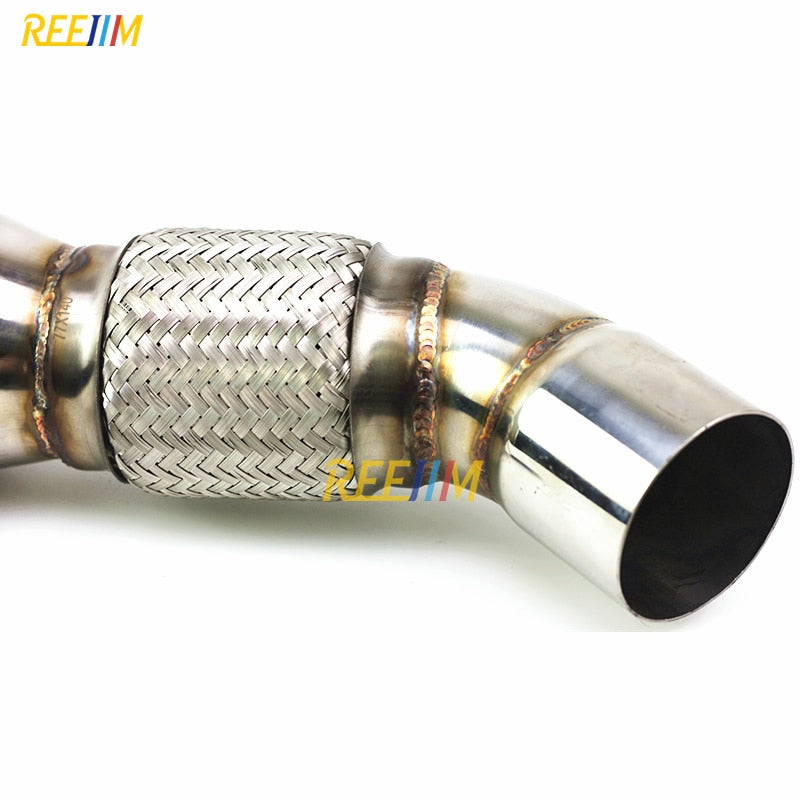 4.5" Turbo Catless Downpipe For bmw b58 m240i 340i 440i 540i 740i f&g series - YYC Car Accessories