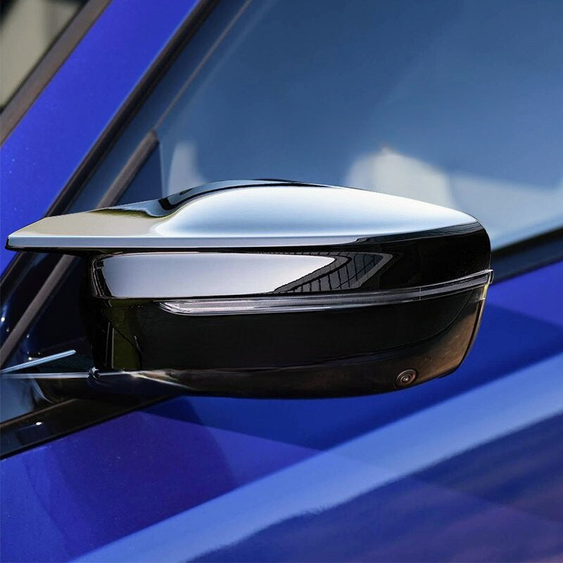 BMW G20 G30 G38 Bright Black Side Wing Rearview Mirror cover caps For BMW 3 4 5 7 Series G20 G21 G28 G22 G11 G12 M4 style LHD - YYC Car Accessories