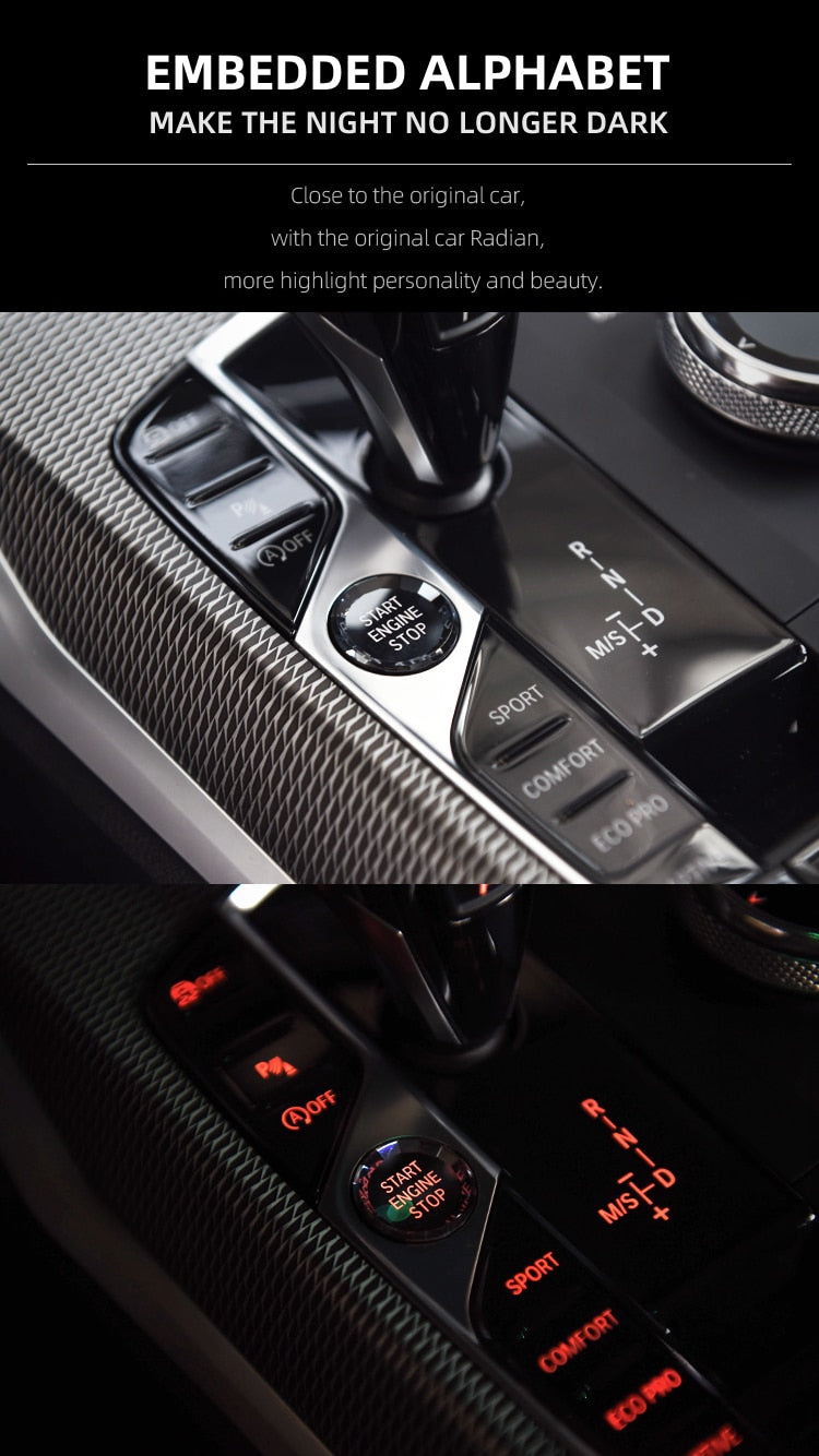 Crystal Gear Shift Knob for BMW X5 G05 E70 E71 F15 X3 G01 G20 G30 F30 F10 F20 F11 G29 G06 G22 Car Shift Lever Chassis Auto Parts - YYC Car Accessories