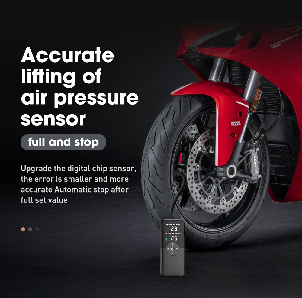 Air Compressor 12v Air Pump For Car Portable Tire Inflator Electric Motorcycle Pump Air Compressor For Car Motorcycles Bicycles - YYC Car Accessories