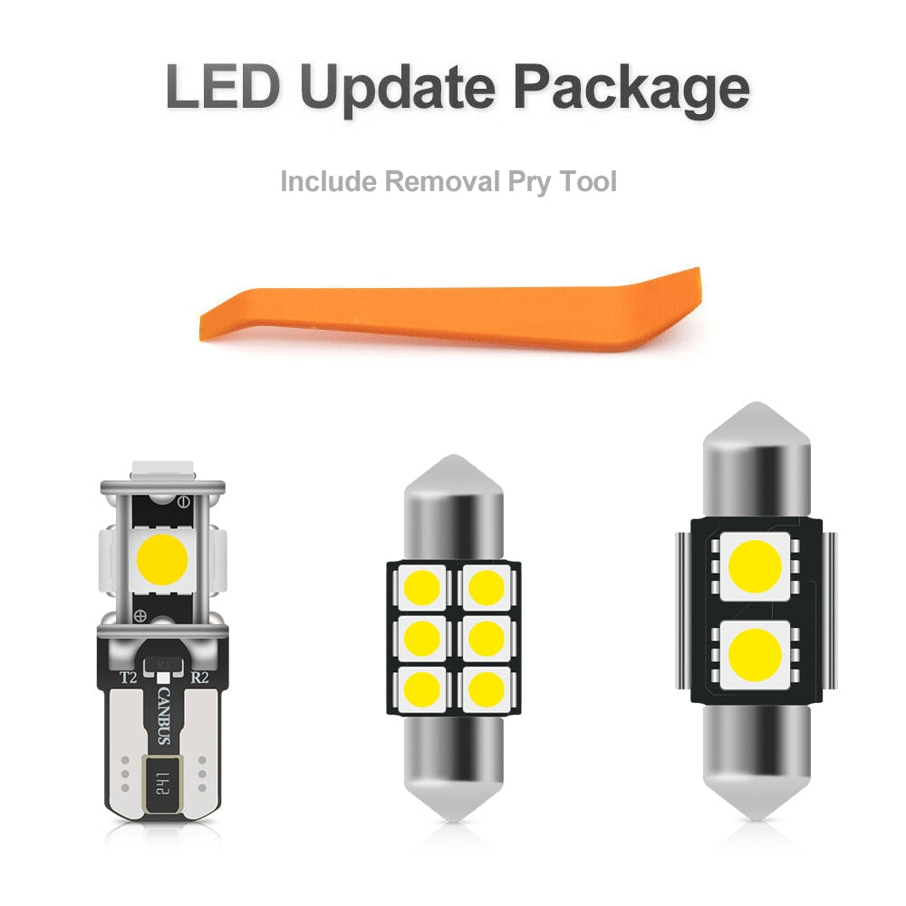 For Toyota Supra A70 A80 JAZ80 1987-1998 Full White Canbus Led Interior Package Light Kits Map Dome Trunk License Plate Bulbs - YYC Car Accessories