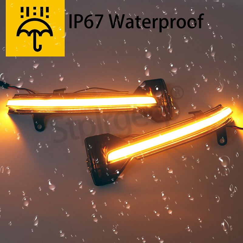 2Pcs LED Dynamic Turn Signal Light Rearview Mirror Indicator Yellow For BMW G38 G12 G20 G30 G31 G32 G14 G15 G16 G11 G12 M5 F90 - YYC Car Accessories