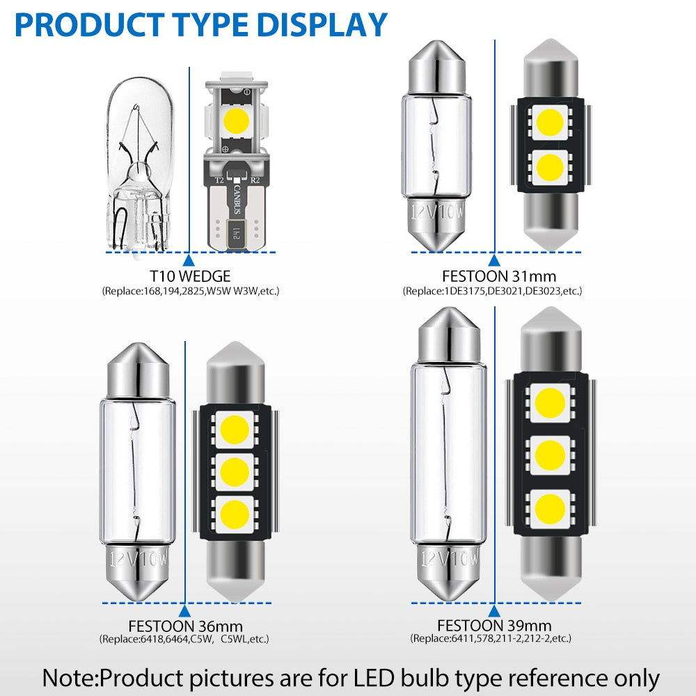 For Toyota Supra A70 A80 JAZ80 1987-1998 Full White Canbus Led Interior Package Light Kits Map Dome Trunk License Plate Bulbs - YYC Car Accessories