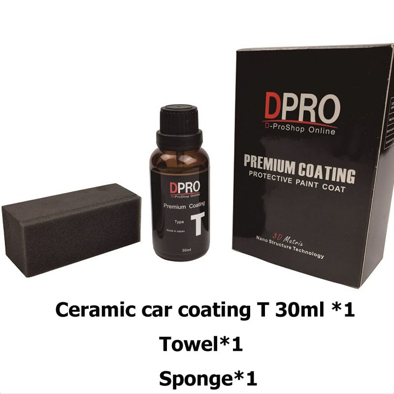 Dpro 9H Ceramic Car Coating T Set Liquid Glass Nano Coating Anti-Scratch Car Polish Liquid  For 2 Car Auto Detailing JP(Origin) - YYC Car Accessories 