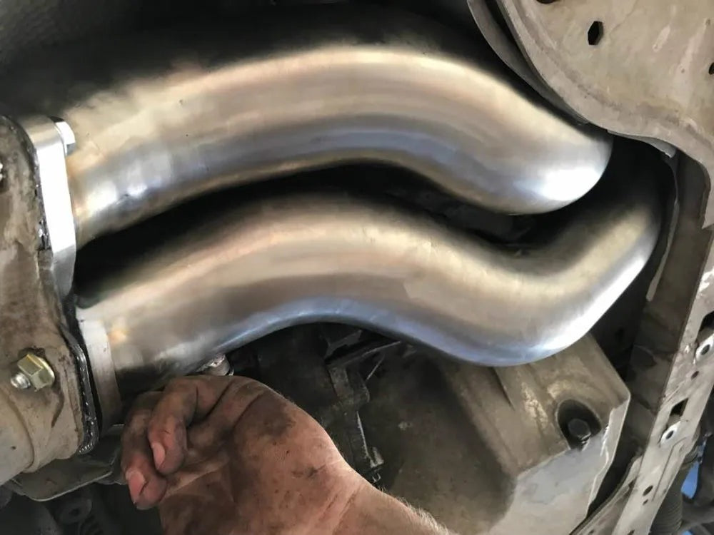 3" Turbo downpipe for RWD N54 135i 335i 335is 1M E82 E88 E90 E91 E92 E93 exhaust pipe one-time bending technique