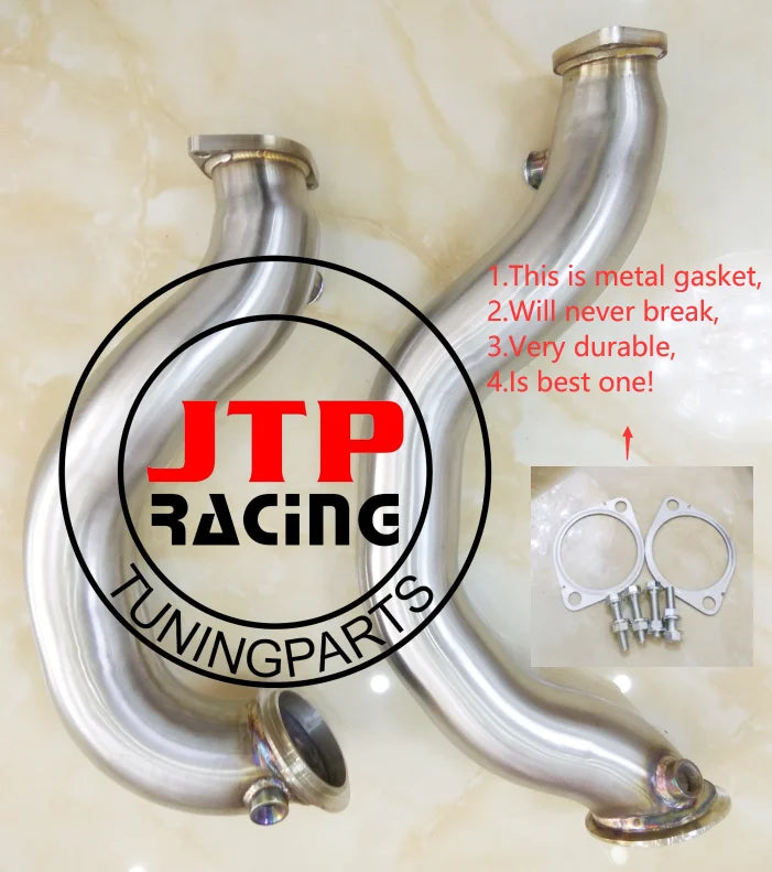 3" Turbo downpipe for RWD N54 135i 335i 335is 1M E82 E88 E90 E91 E92 E93 exhaust pipe one-time bending technique