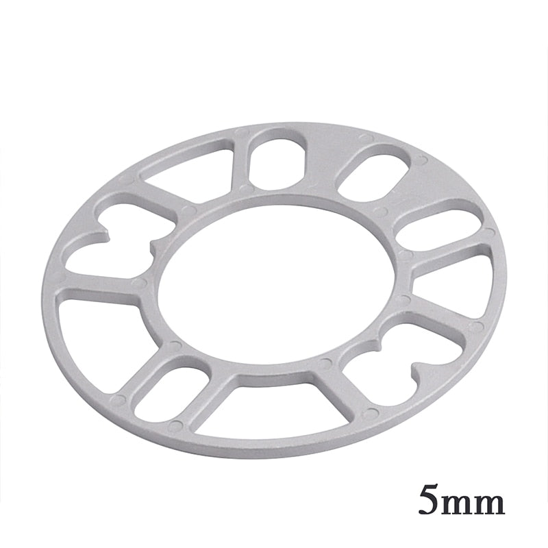 1PC Aluminum Universal Car Wheel Spacer Shims Plate 3mm 5mm 8mm 10mm Fit 4x100 4x114.3 5x100 5x108 5x114.3 5x120 - YYC Car Accessories 