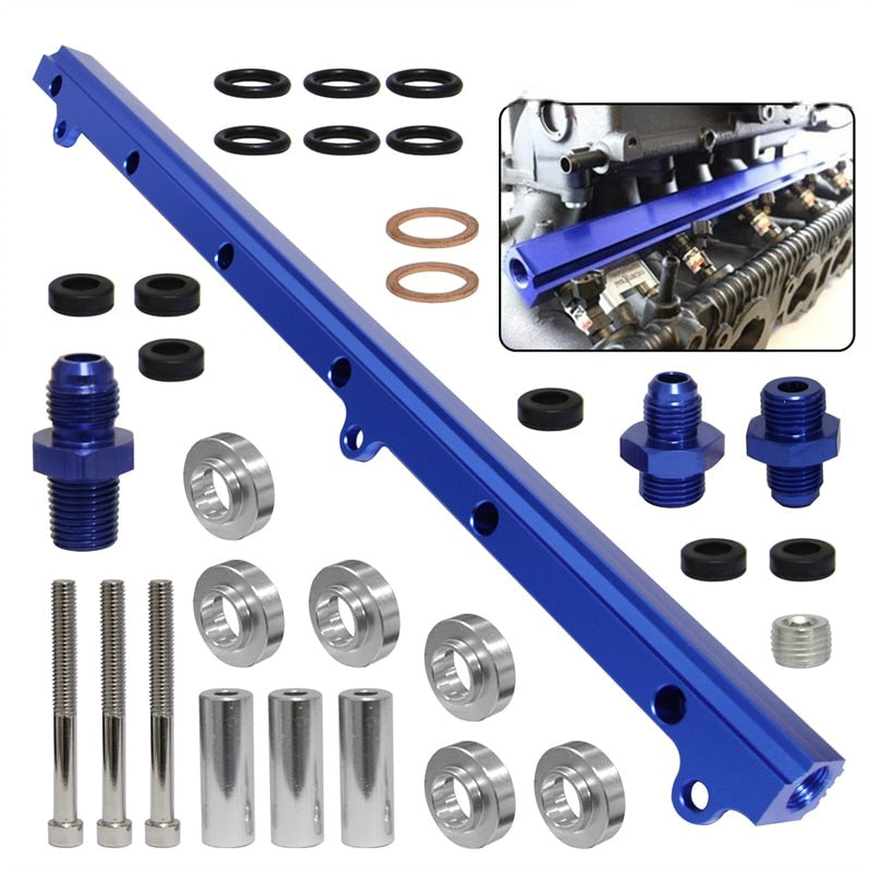 High Flow Injector Fuel Rail For Toyota Soarer Supra MK III Crown 1JZ 1JZGTE 2.5L Engine 1986-1992 Black/Blue/Purple - YYC Car Accessories 