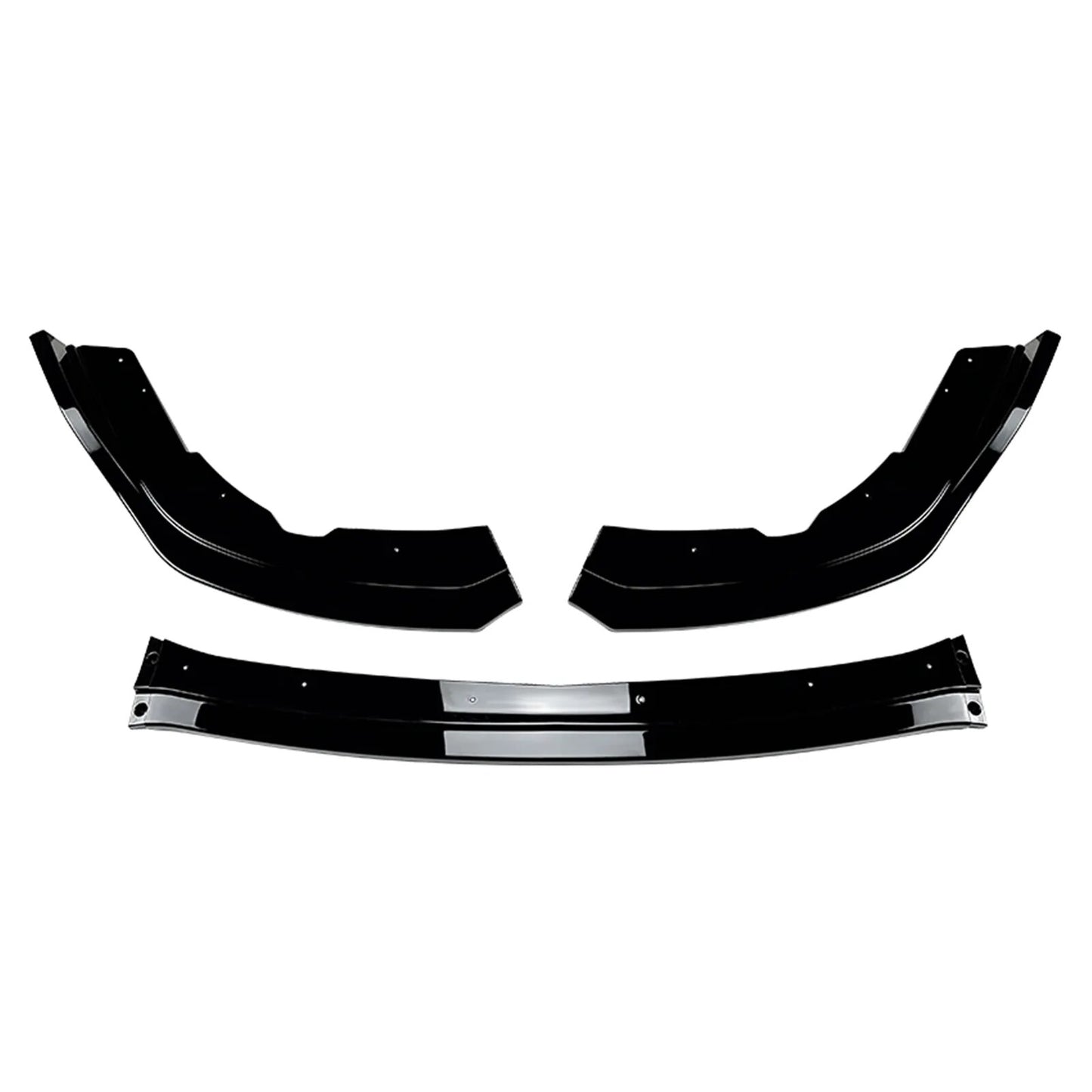 Front Bumper Spoiler Lip For Subaru Impreza WRX STI 2011 2012 2013 2014 Carbon Fiber Look/Gloss Black Car Lower Splitter Blade - YYC Car Accessories 