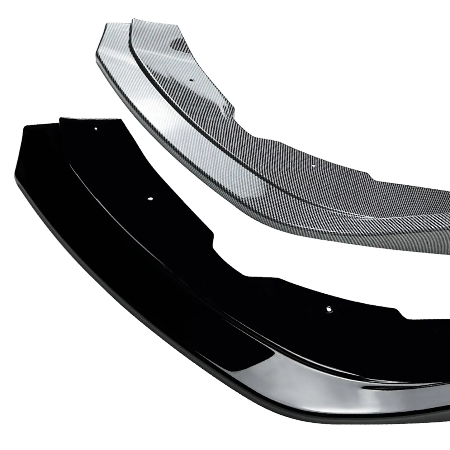 Front Bumper Spoiler Lip For Subaru Impreza WRX STI 2011 2012 2013 2014 Carbon Fiber Look/Gloss Black Car Lower Splitter Blade - YYC Car Accessories 