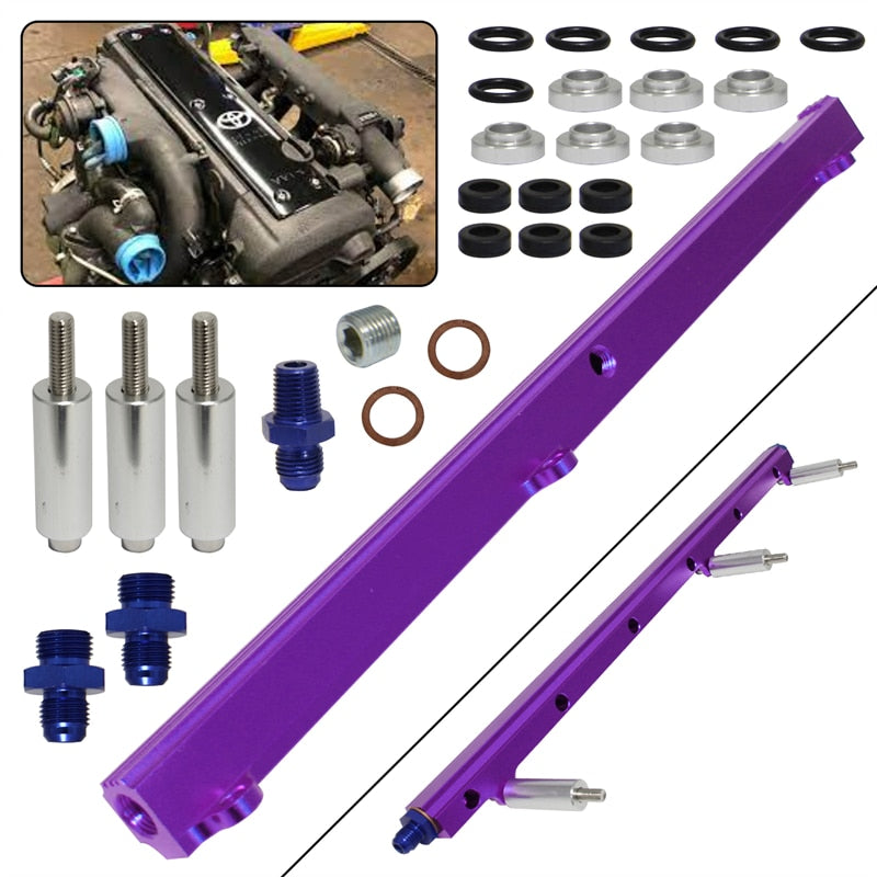 High Flow Injector Fuel Rail For Toyota Soarer Supra MK III Crown 1JZ 1JZGTE 2.5L Engine 1986-1992 Black/Blue/Purple - YYC Car Accessories 