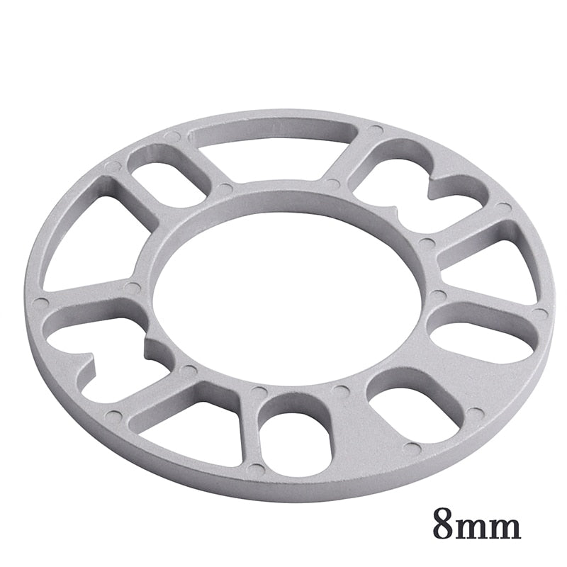 1PC Aluminum Universal Car Wheel Spacer Shims Plate 3mm 5mm 8mm 10mm Fit 4x100 4x114.3 5x100 5x108 5x114.3 5x120 - YYC Car Accessories 