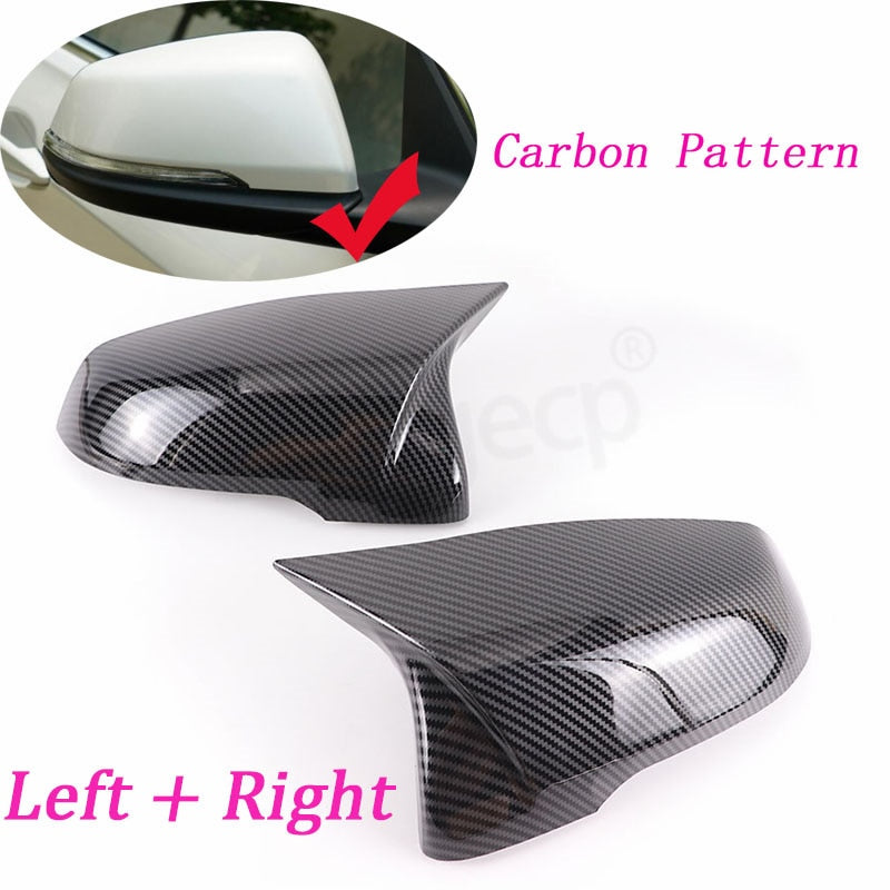 For Toyota GR Supra A90 2019 2020 2021 2022 ABS Carbon Fiber/Black side mirror caps - YYC Car Accessories 