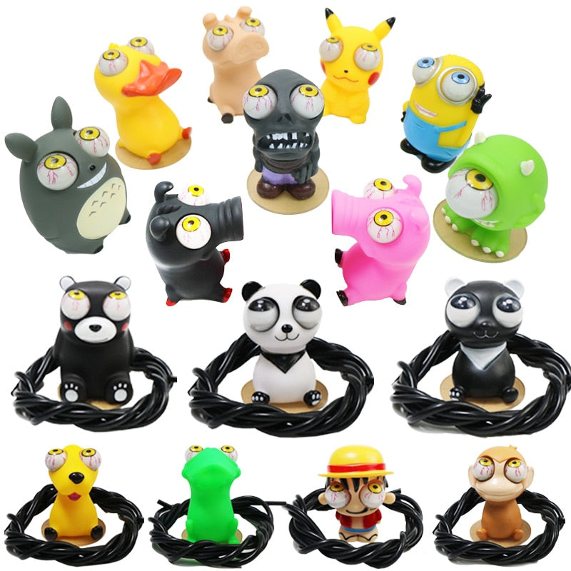 2023 New Car Turbo Explosive Eye Doll Car Boost Eye Zombie Toys ,Decompress Ornaments Big Eye Dolls Auto Accessories - YYC Car Accessories 